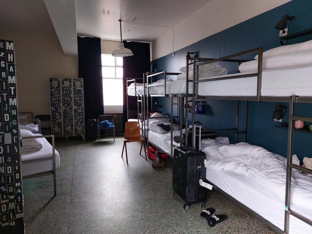 bunk beds in the kex hostel in Reykjavik