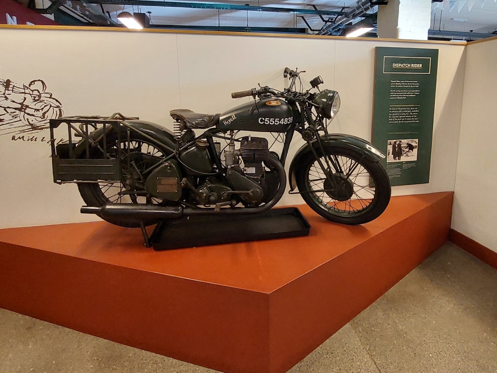Norton WD16H 500cc motorcycle at Bletchley Park