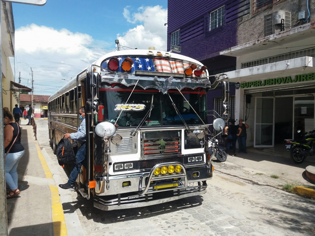 Aguilares to Suchitoto bus 163