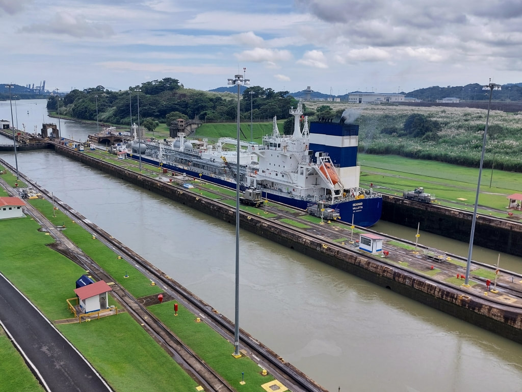 Miraflores Locks on the Panama Canal