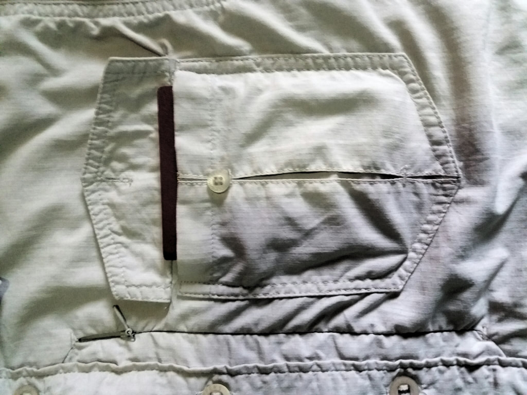 chest pocket on the Craghoppers Nosilife Adventure Shirt