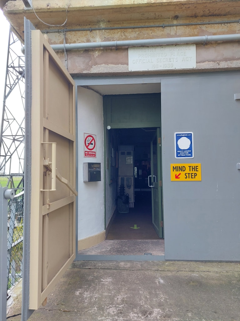 entrance door to the Hack Green Secret Nuclear Bunker