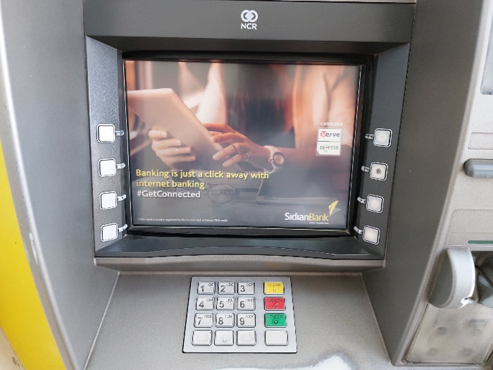 Sidian bank ATM in Kenya