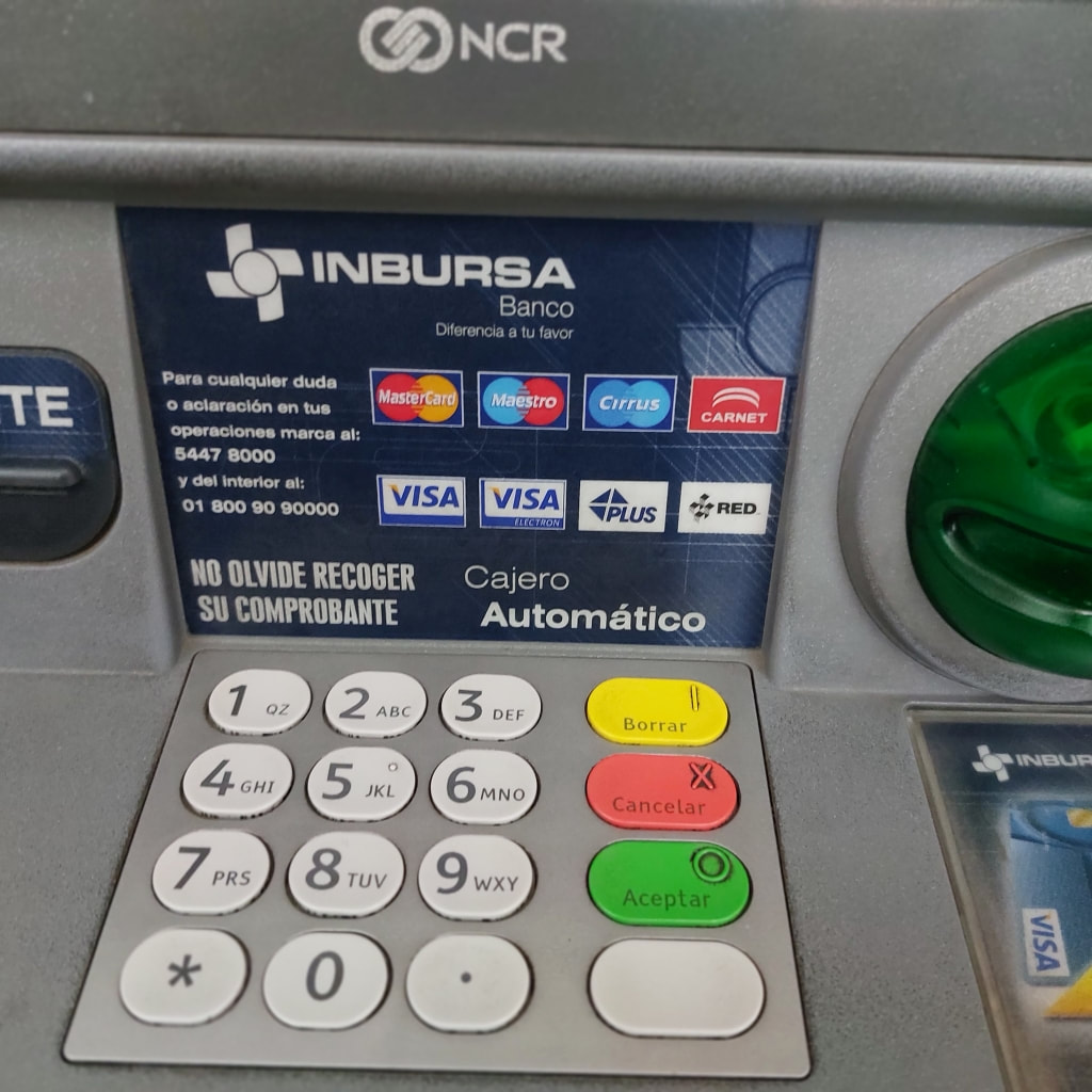 Inbursa ATM machine in Mexico