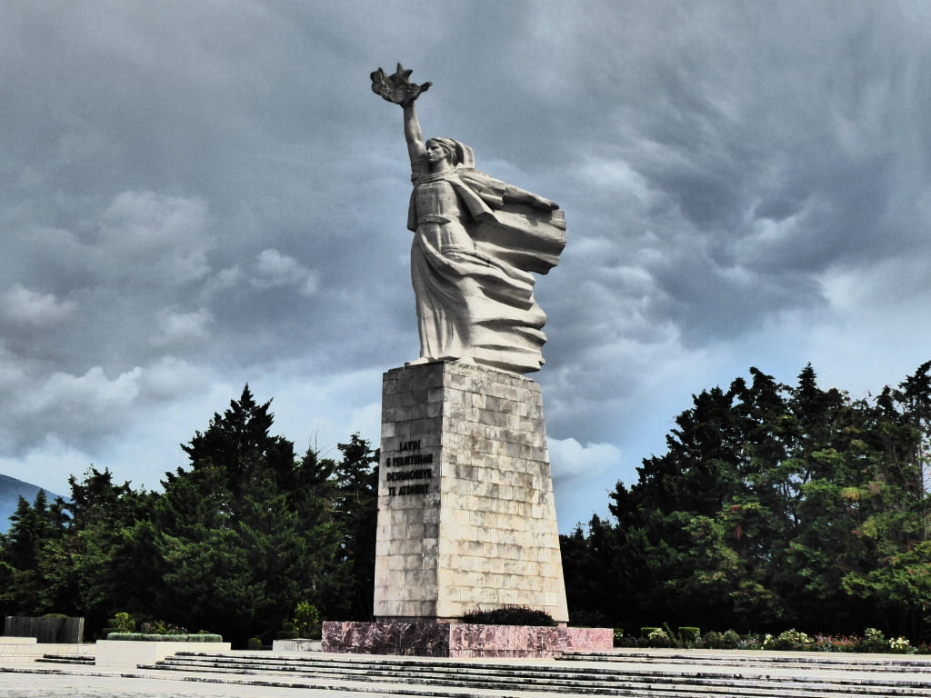 Eternal Glory to the Martyrs of the Fatherland monument in Tirana