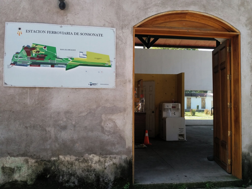 ​Entrance to the Museo del Ferrocarril/Railway Museum in Sonsonate, El Salvador