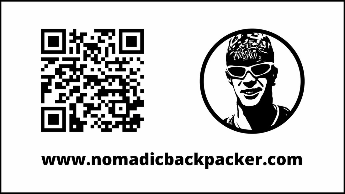 Nomadic Backpacker business card