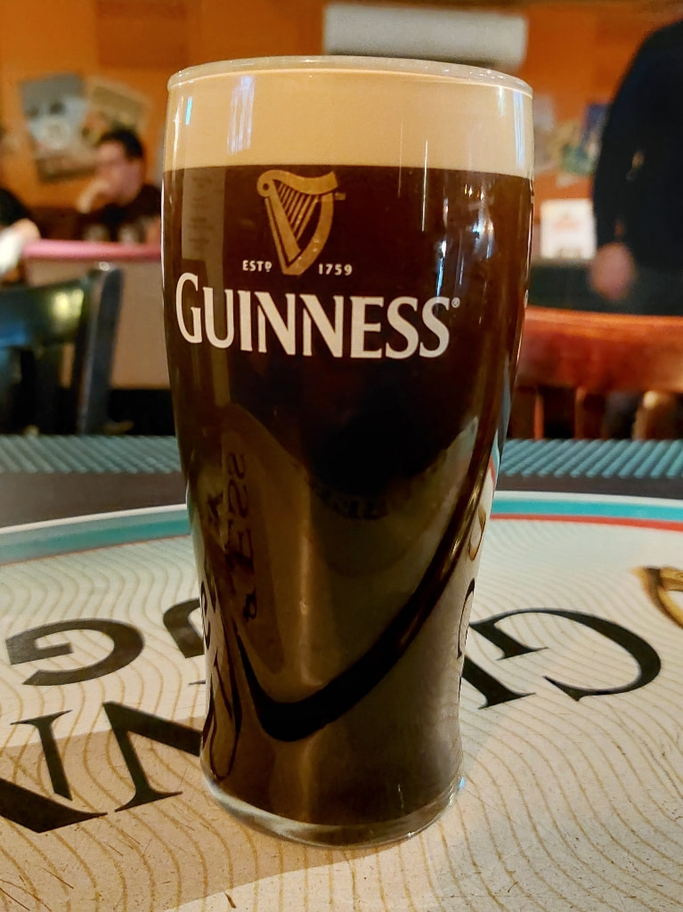 Pint of Guinness at the Famous Three Kings in West Kensington
