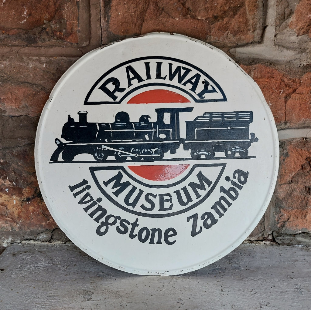 Railway Museum logo/sign at the Livingstone Zambia