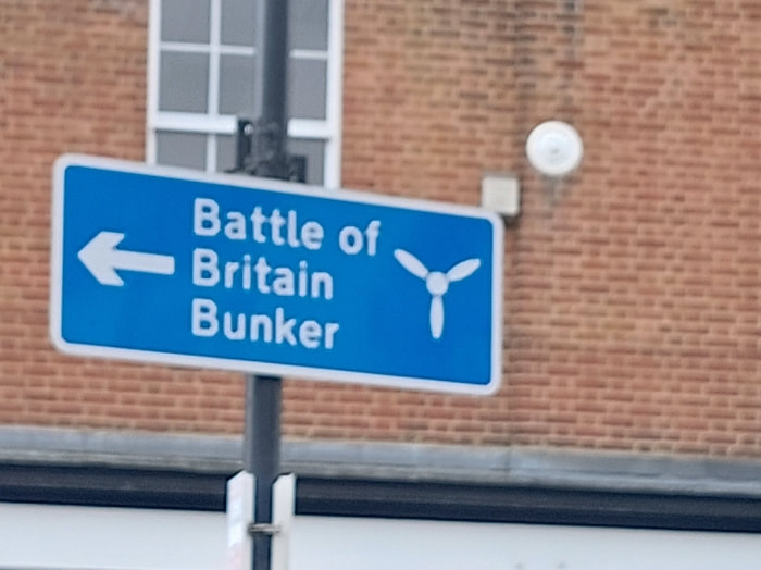 Battle of Britain Bunker sign