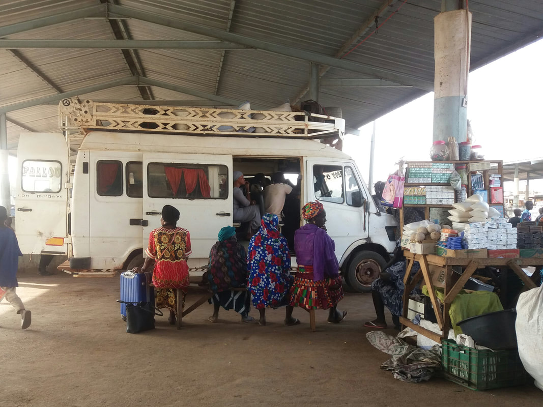 mini bus at Tambacounda in Senegal
