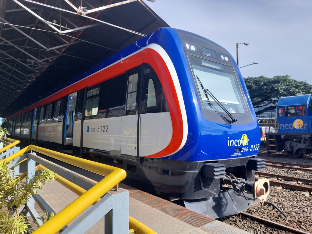 Incofer train in San José Costa Rica
