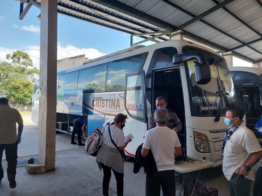 Transportes Cristina bus Tegucigalpa to San pedro Sula bus