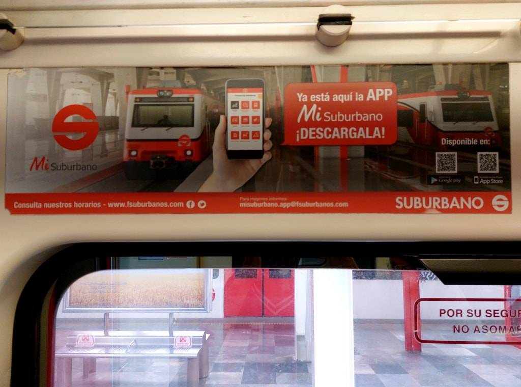 Tren Suburbano app advert