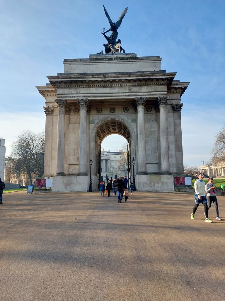 Wellington Arch at Hyde Park Corner in London