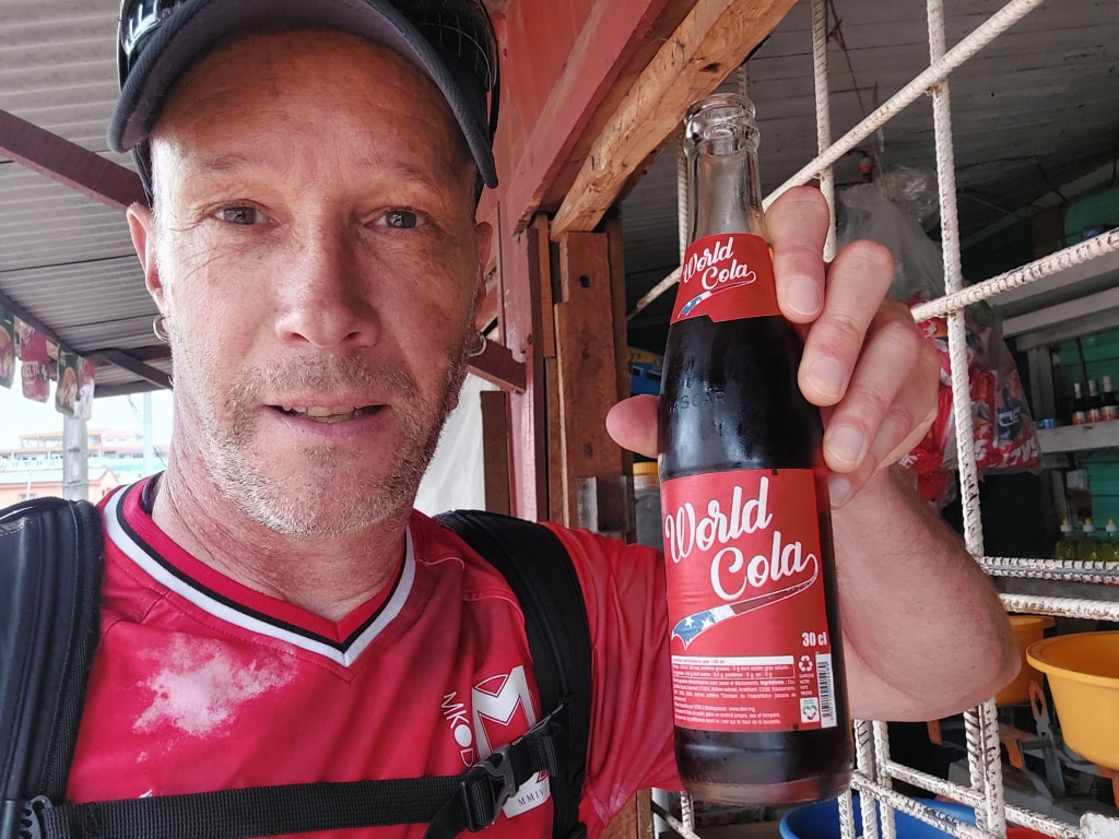 drinking World Cola Madagascar