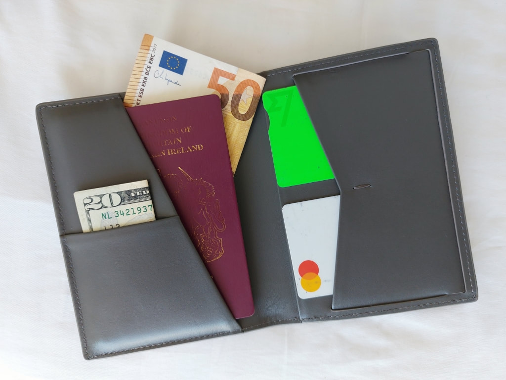 Grams28 passport wallet
