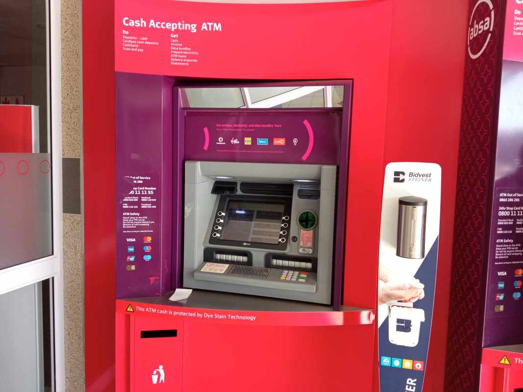 ABSA bank ATM in South Africa