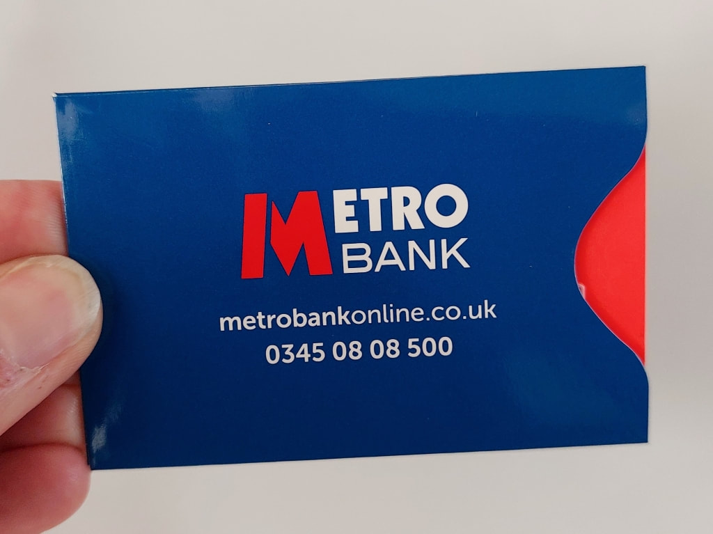 Anti Skimming Card holder MetroBank UK