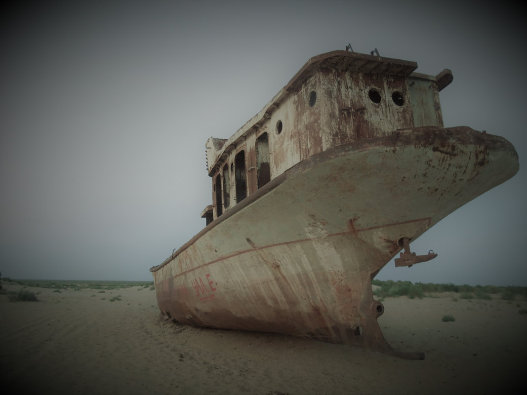 Aral Sea ship grave yard Uzbekistan