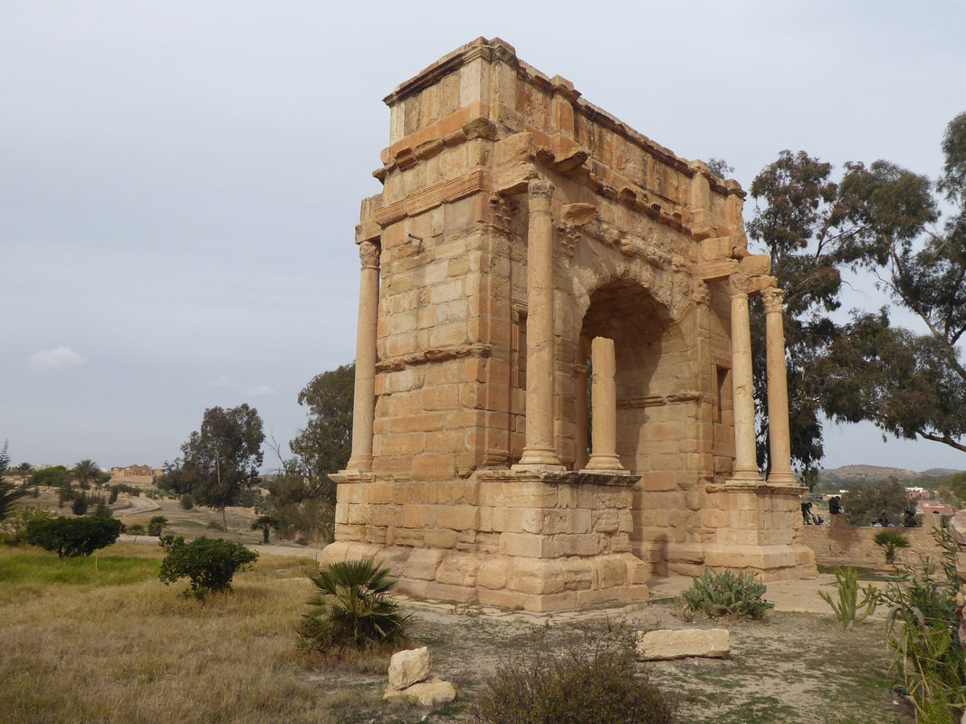Arch of Diocletian Roman ruins of Sufetula, Sbeitla Tunisia