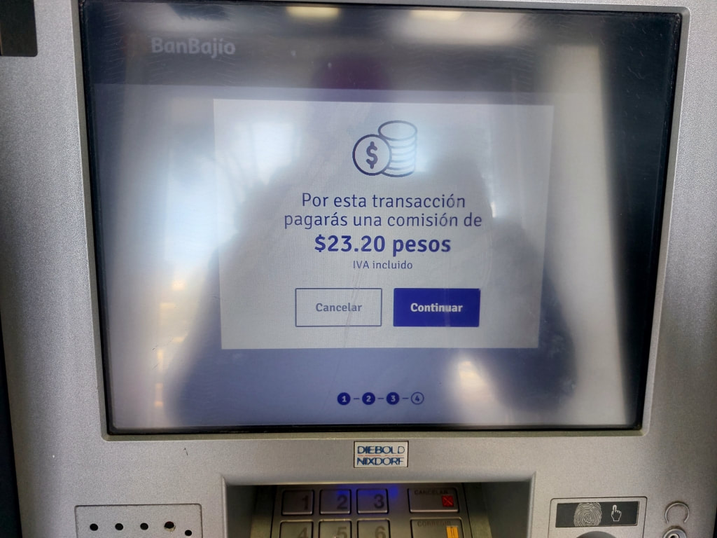 BanBajio ATM fees Mexico