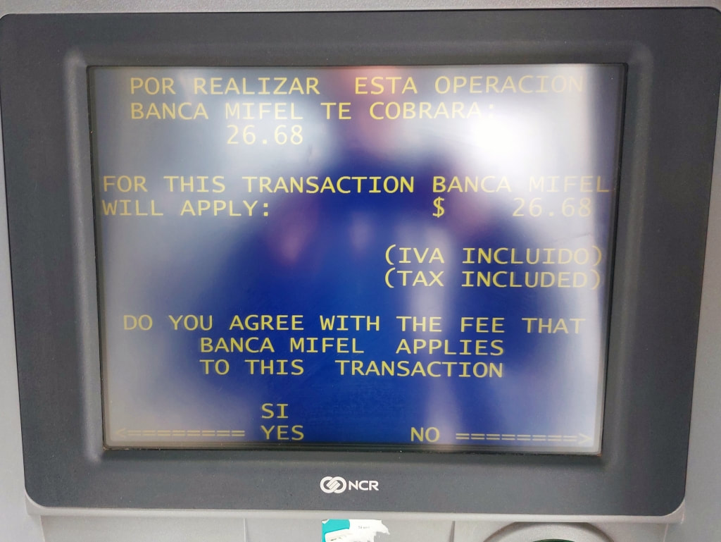 Banca Mifel ATM fees Mexico