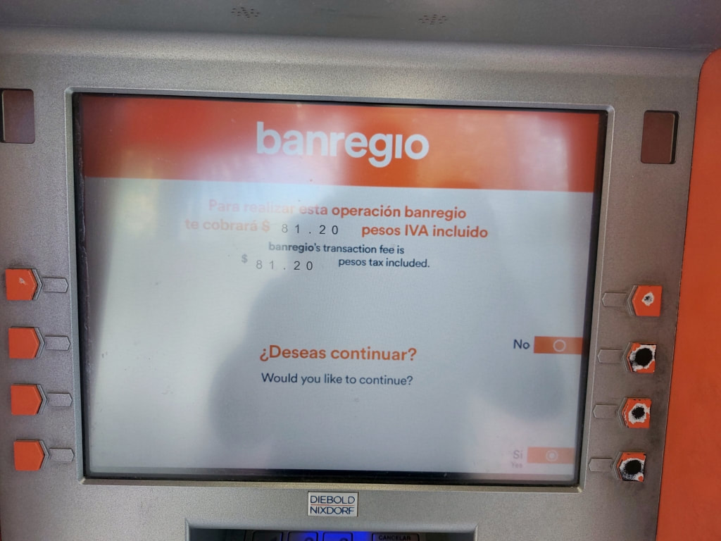 Banregio ATM fee Mexico