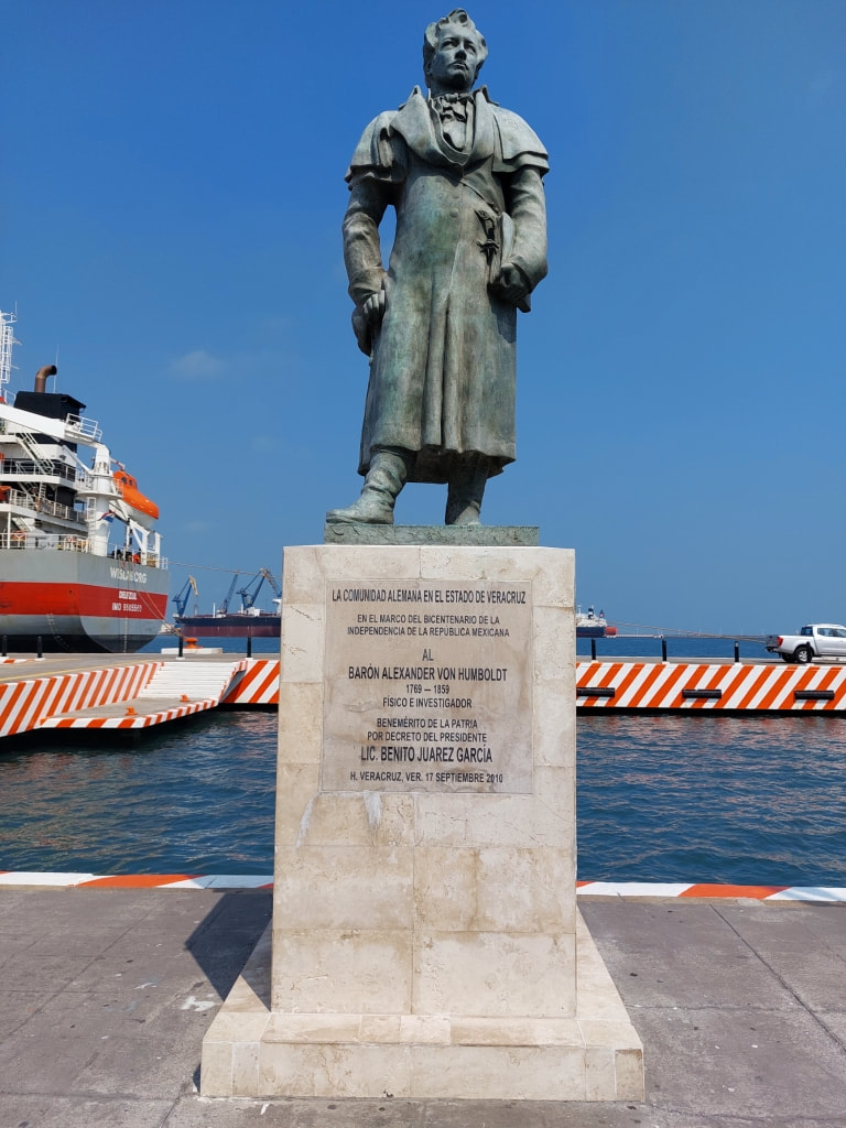 Baron Alexander von Humboldt statue veracruz mexico