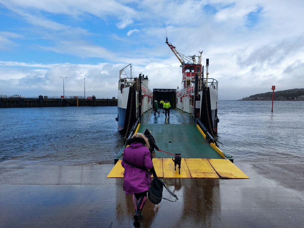 Boarding the Largs - Cumbrae ferry