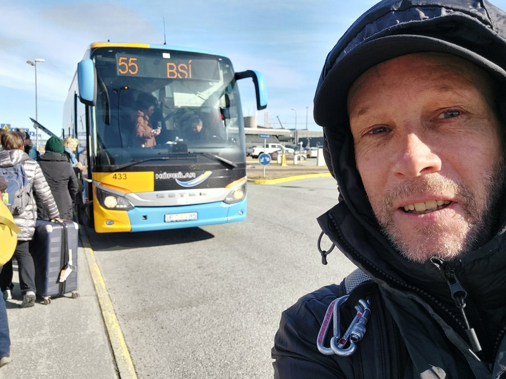 Straeto bus 55 at the Reykjavik