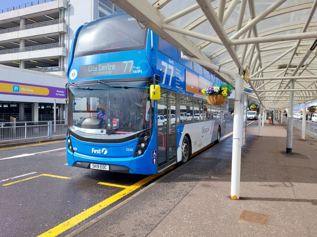 First Direct Bus 77 at Glasgow Airport