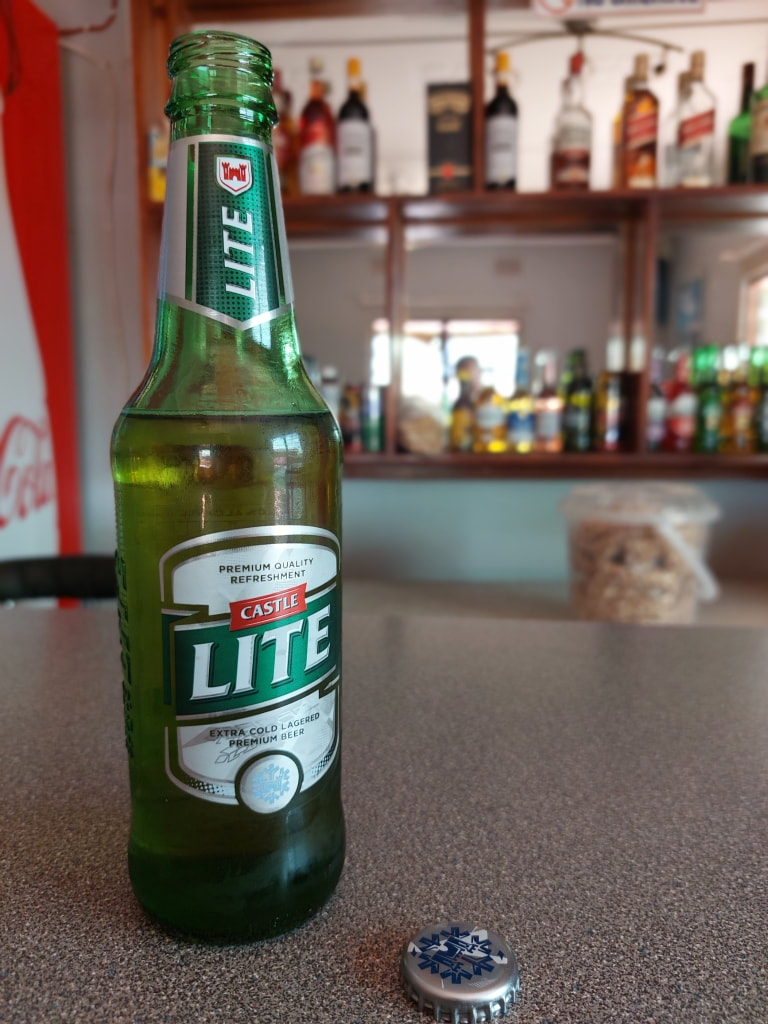 Castle Lite beer in Zambia