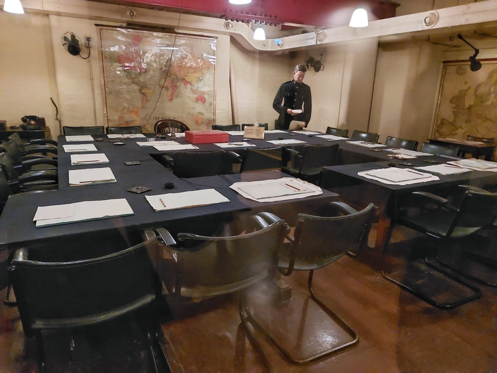 Cabinet War Rooms in Whitehall, London