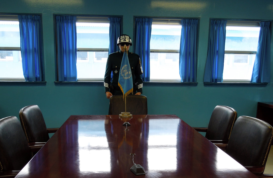 Inside the JSA Conference Room at the DMZ