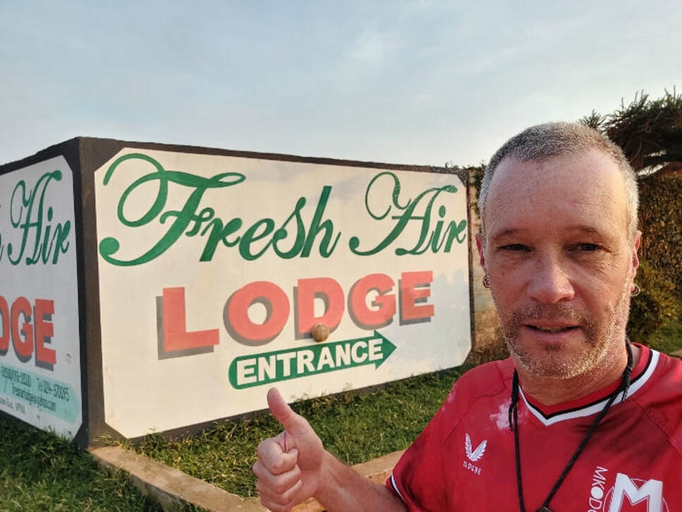 Fresh Air Lodge sign Mpika Zambia