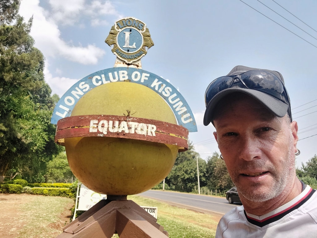 Equator marker Maseno Kenya