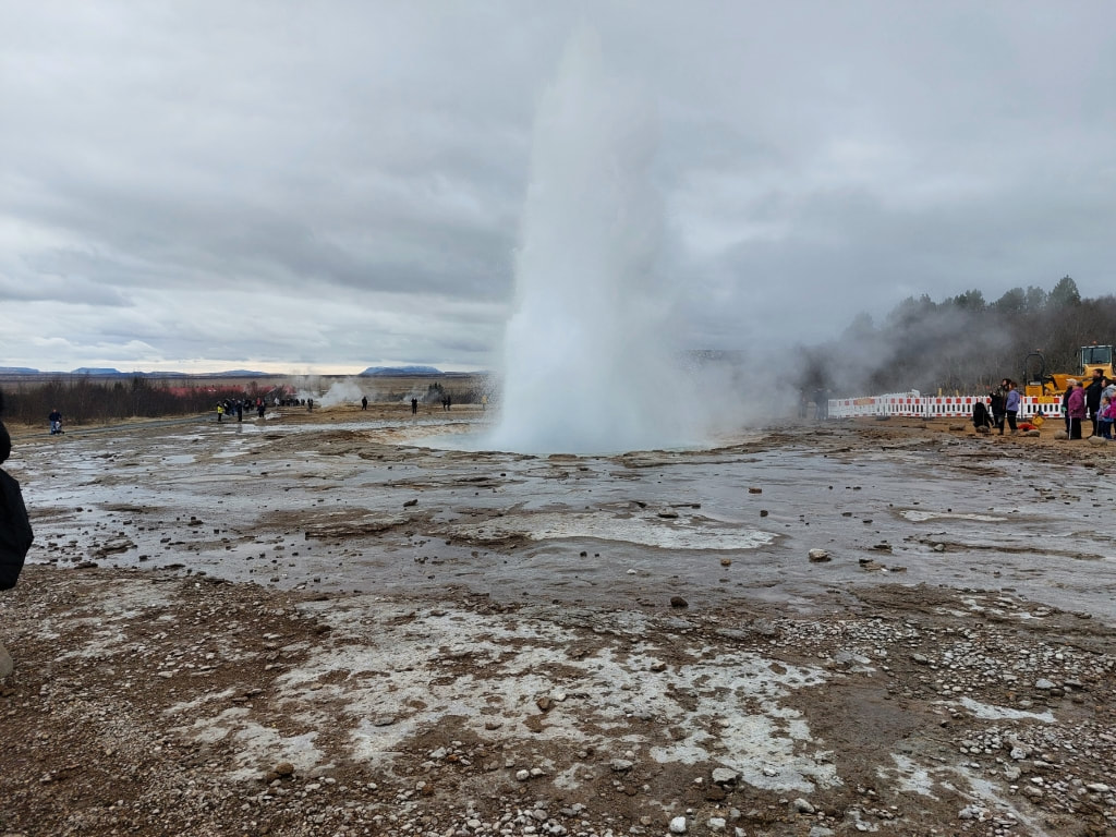 Strokkur at the Geysir geothermal area in Iceland