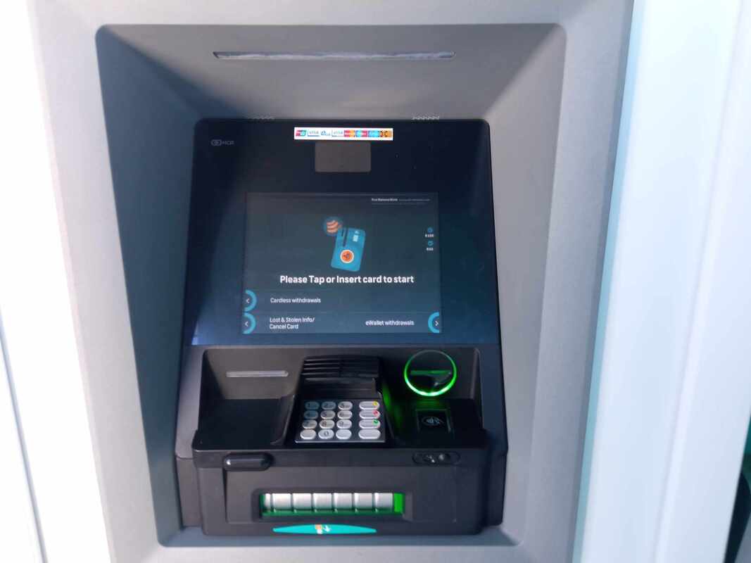FNB (First Rand) ATM in South Africa