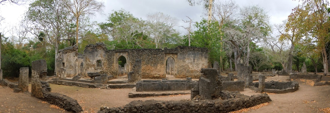 Gede ruins Swahili coast Kenya
