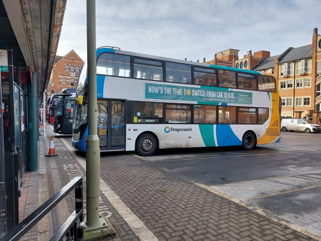 £2 Bus Fare Cap Scheme - Milton Keynes to Oxford on the StageCoach X5