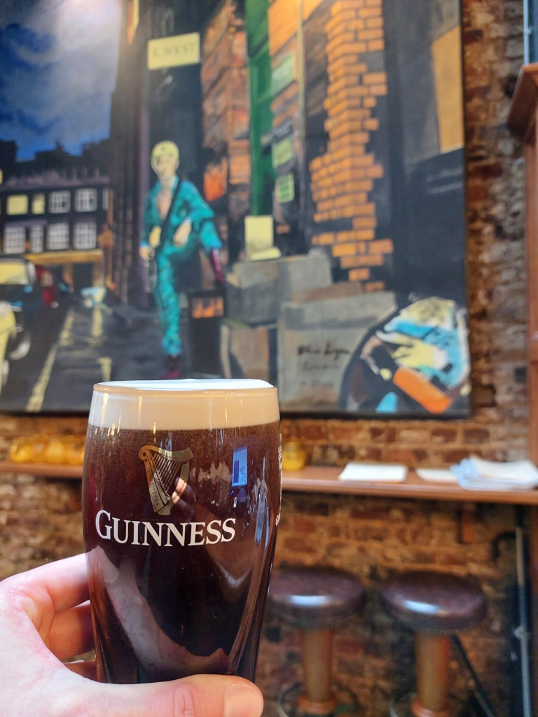 A pint of Guinness at The Starman