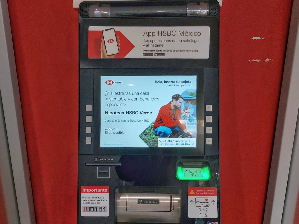 HSBC atm in Mexico