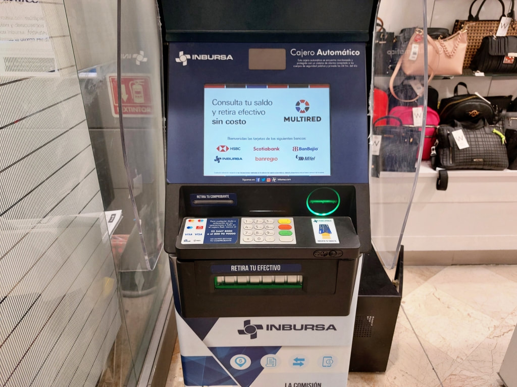 Inbursa ATM at the Sanborns store in Centro Medico, CDMX