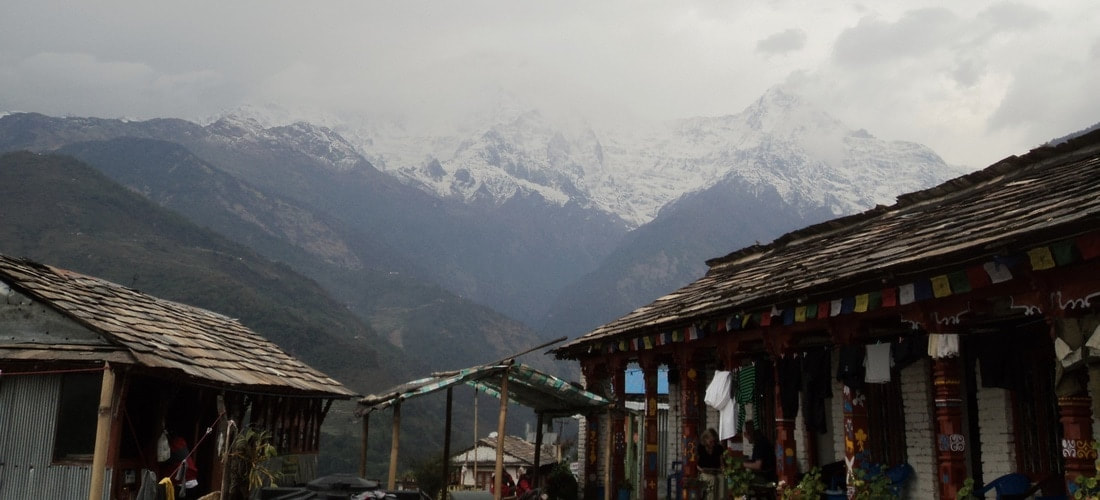 Solo Hiking Annapurna Base Camp trek Nepal Landruk