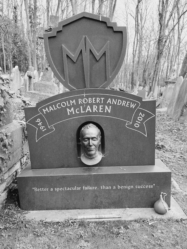 Malcolm McLaren Highgate cemetery