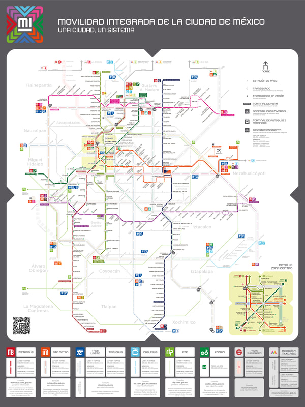 Mexico City Metrobus map
