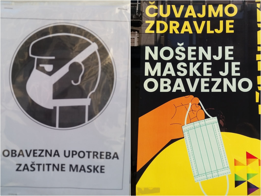 Wearing of mask is mandatory Serbia