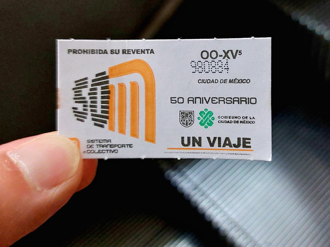 Mexico City Metro ticket