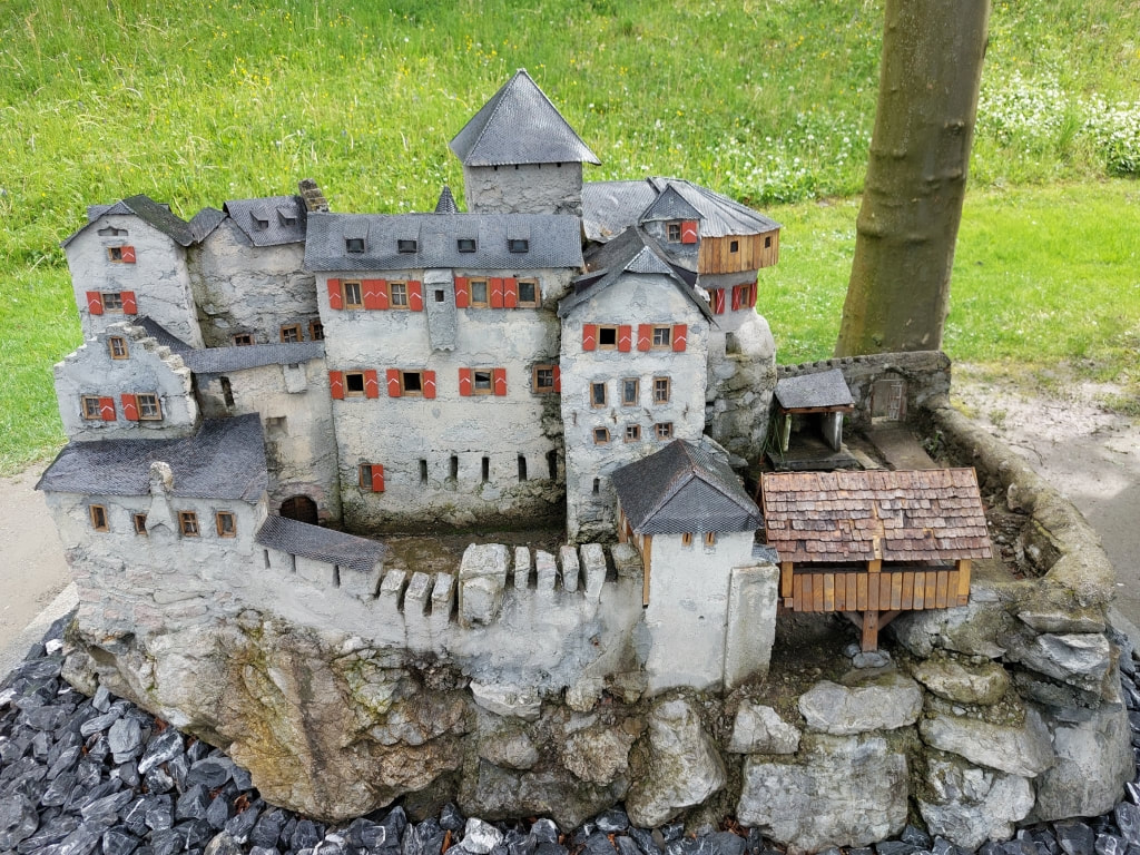 Mockup of the Vaduz castle